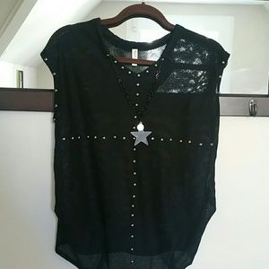 3 for $21, Black Mesh Top